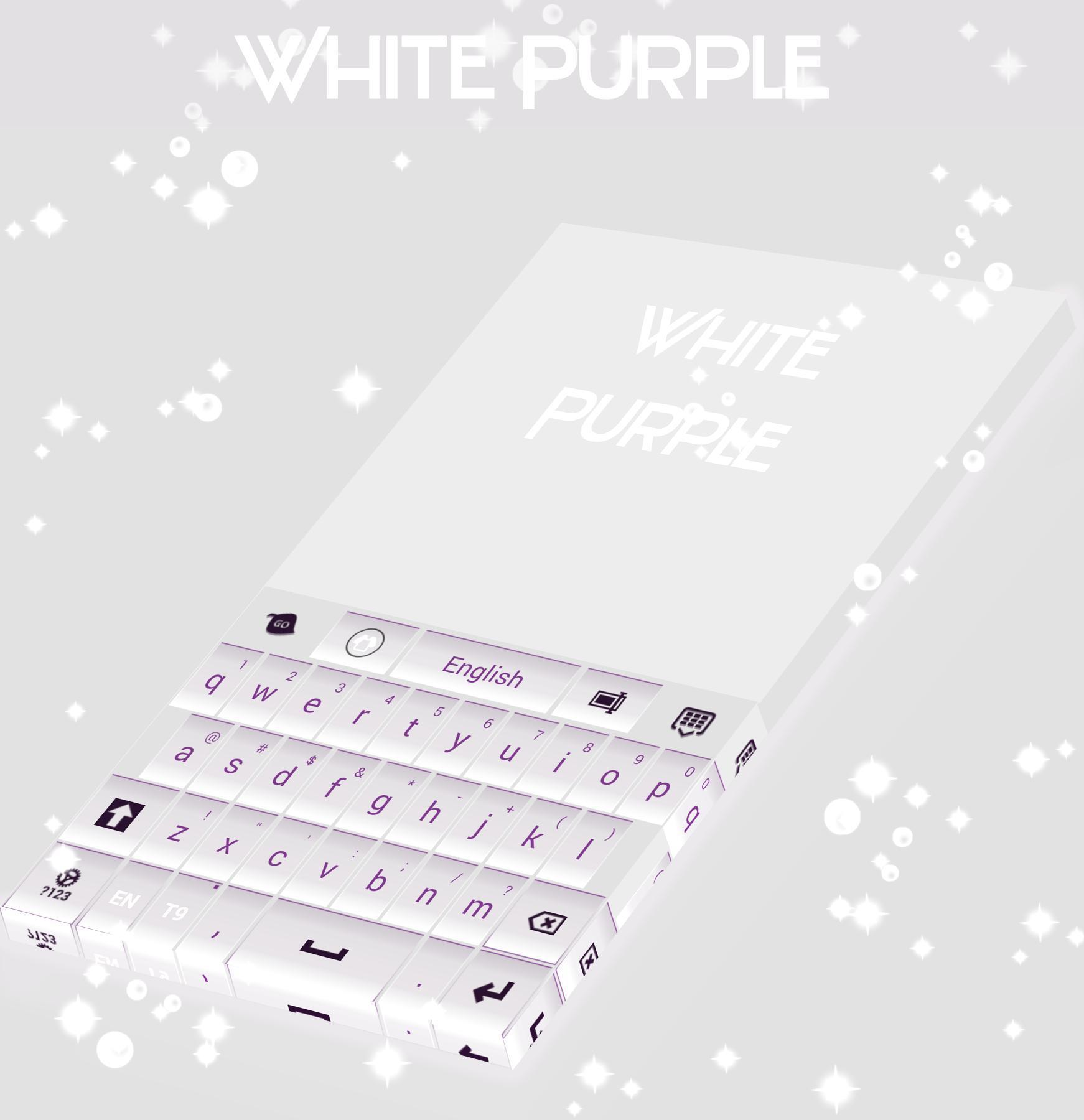 White and Purple Keyboard