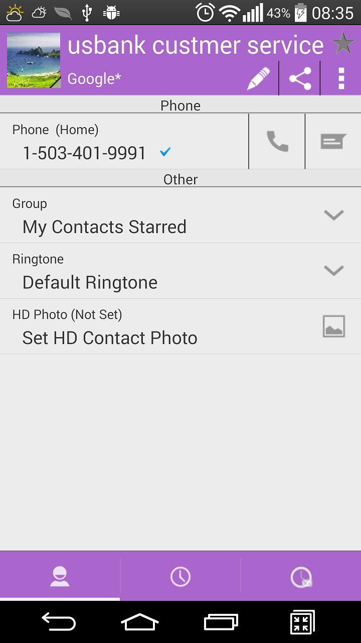 RocketDial Kitkat Purple Theme