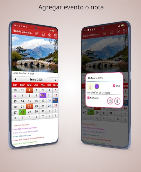 Bolivia Calendario 2025