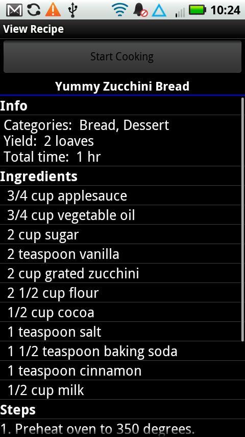 Digital Recipe Sidekick.