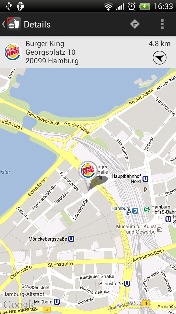 Fast Food Restaurant Finder