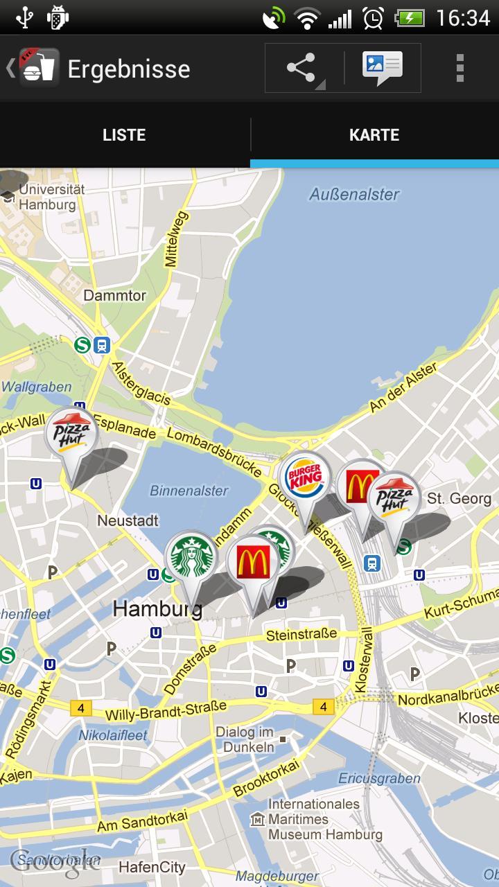 Fast Food Restaurant Finder