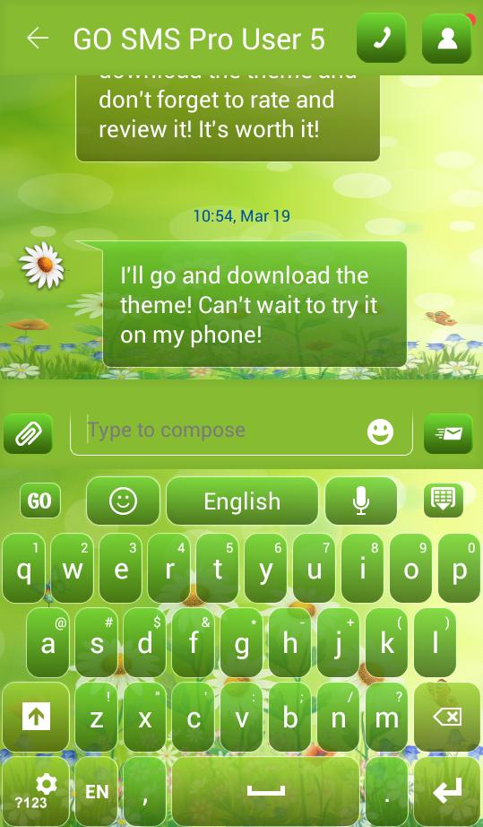 Spring Flowers Keyboard