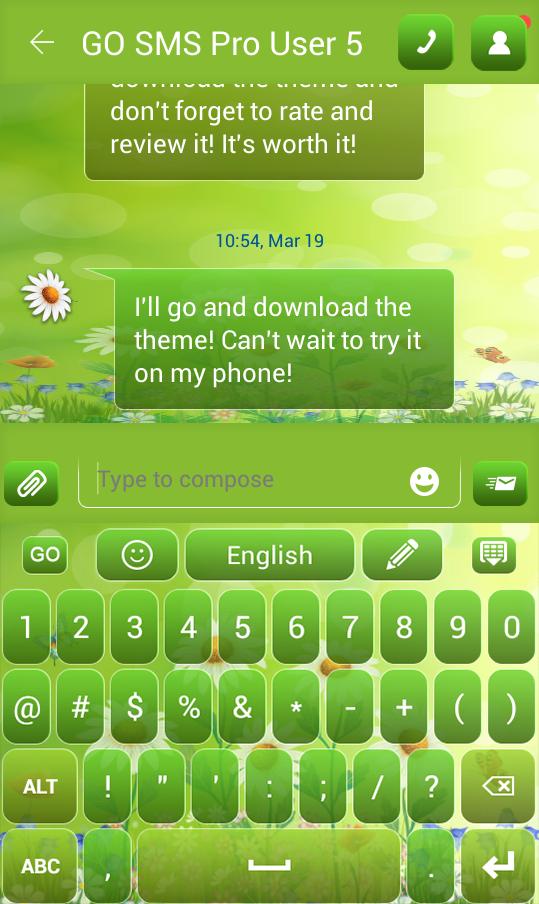 Spring Flowers Keyboard