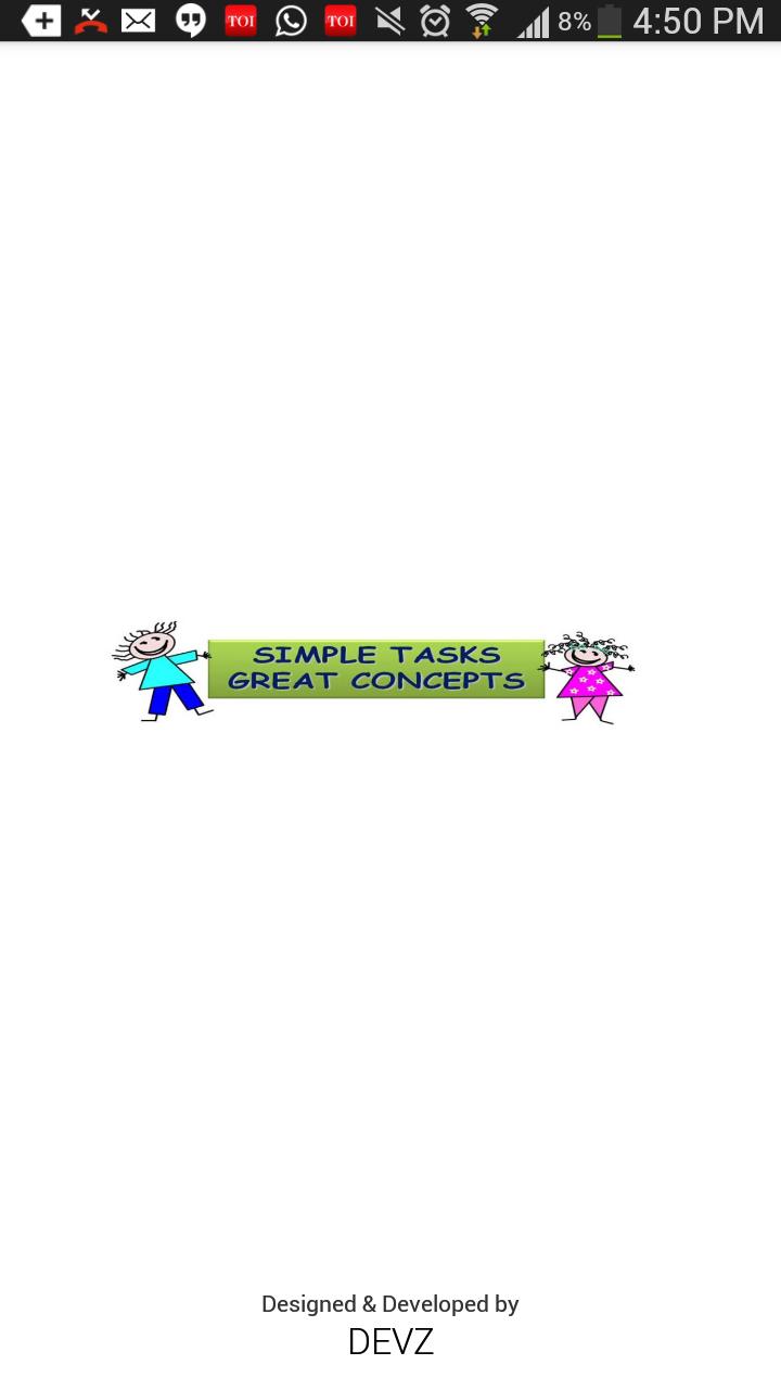 Simple Tasks Great Concepts