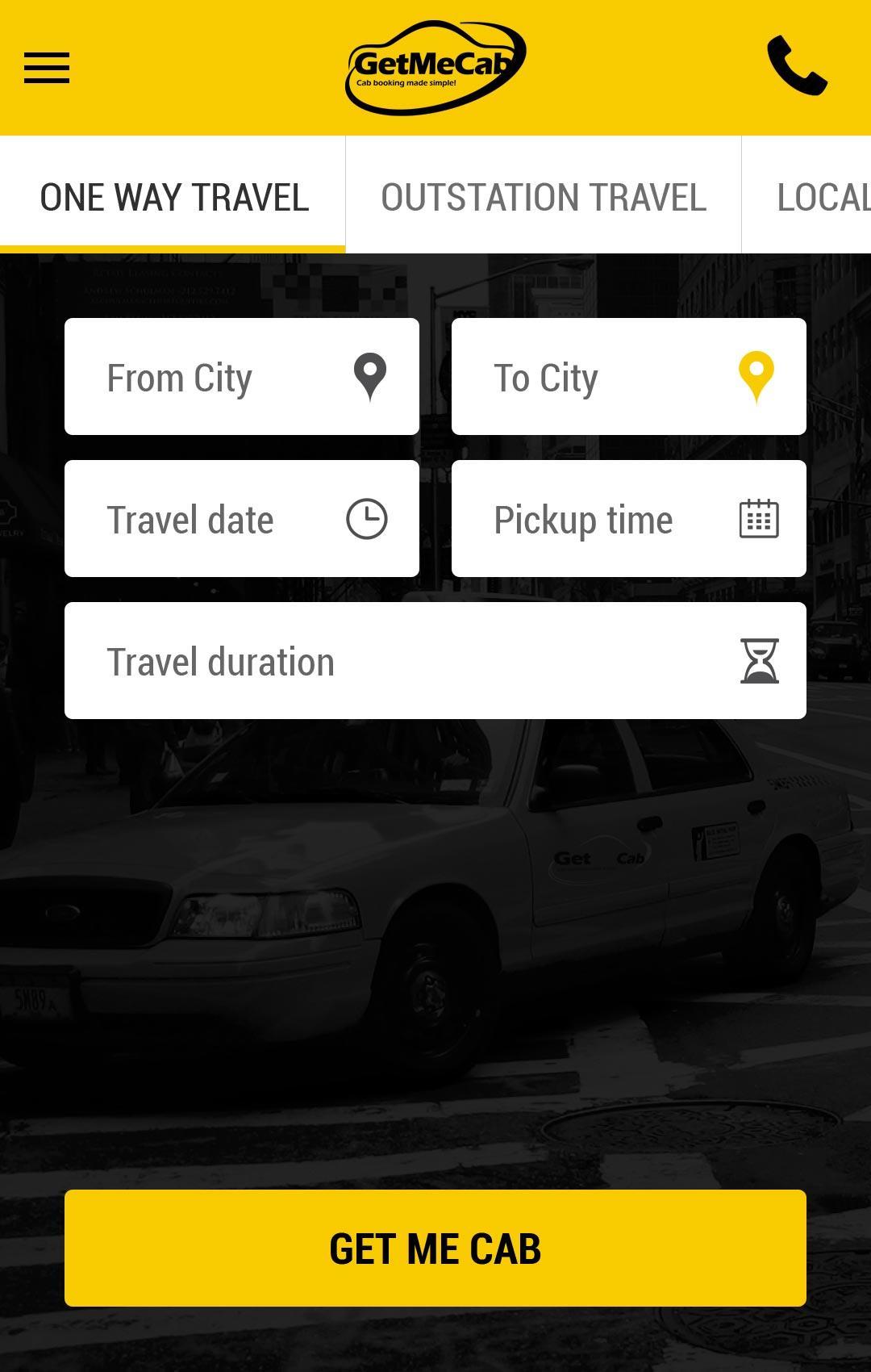 GetMeCab -Book Outstation Taxi