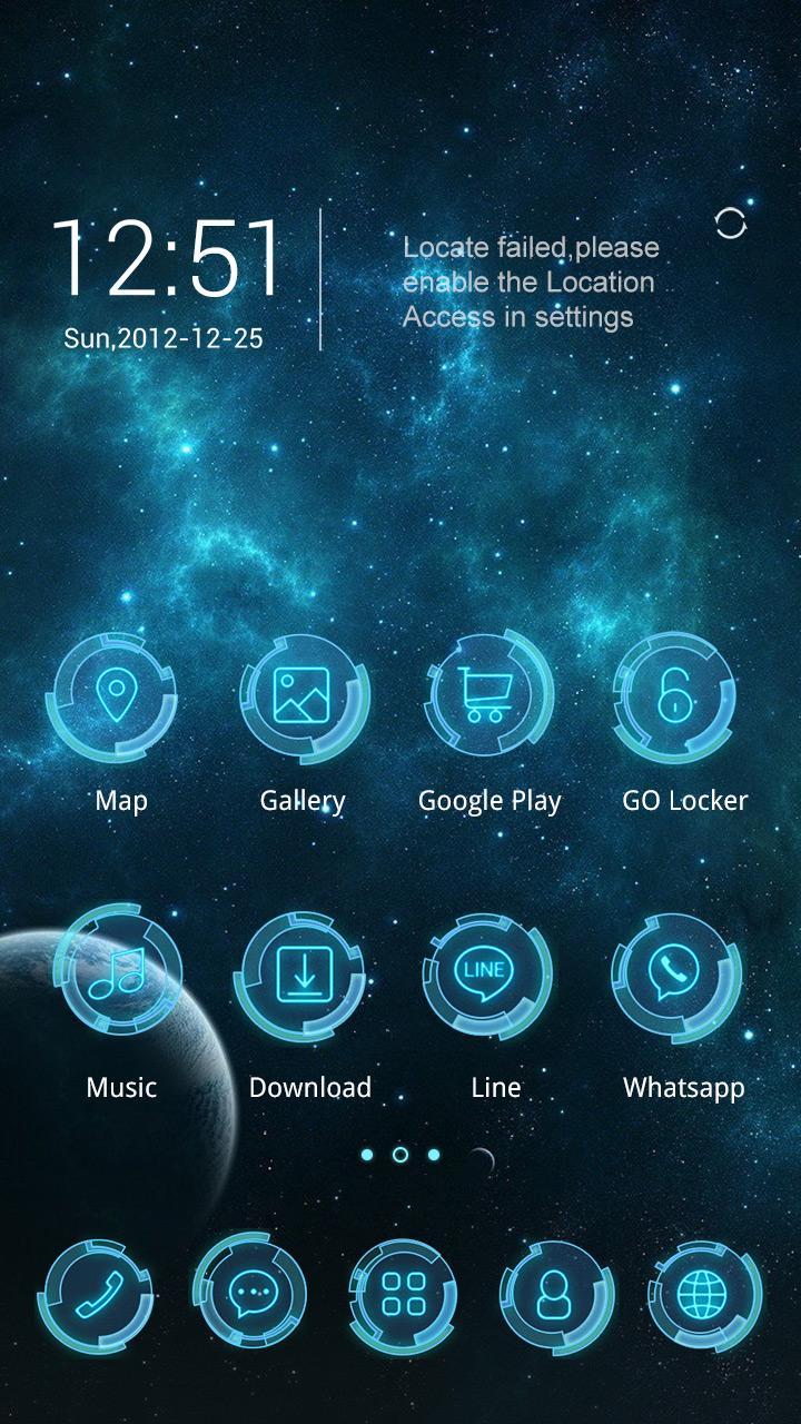 Nucleus GO Launcher Theme