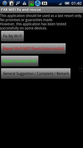 FXR WiFi fix and rescue