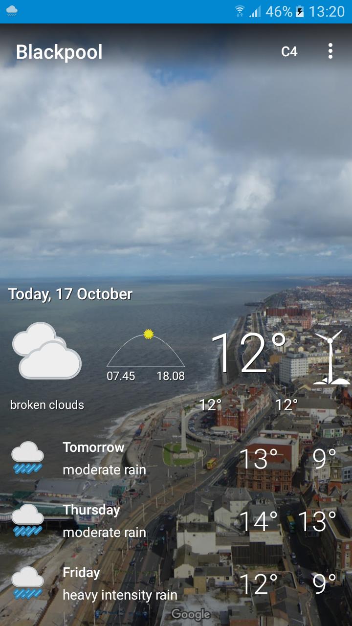 Blackpool, Lancashire - Weather