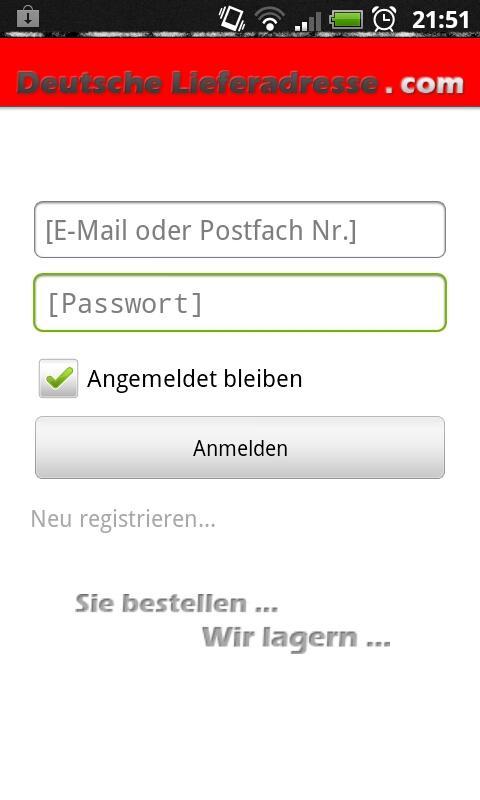 Deutsche Lieferadresse