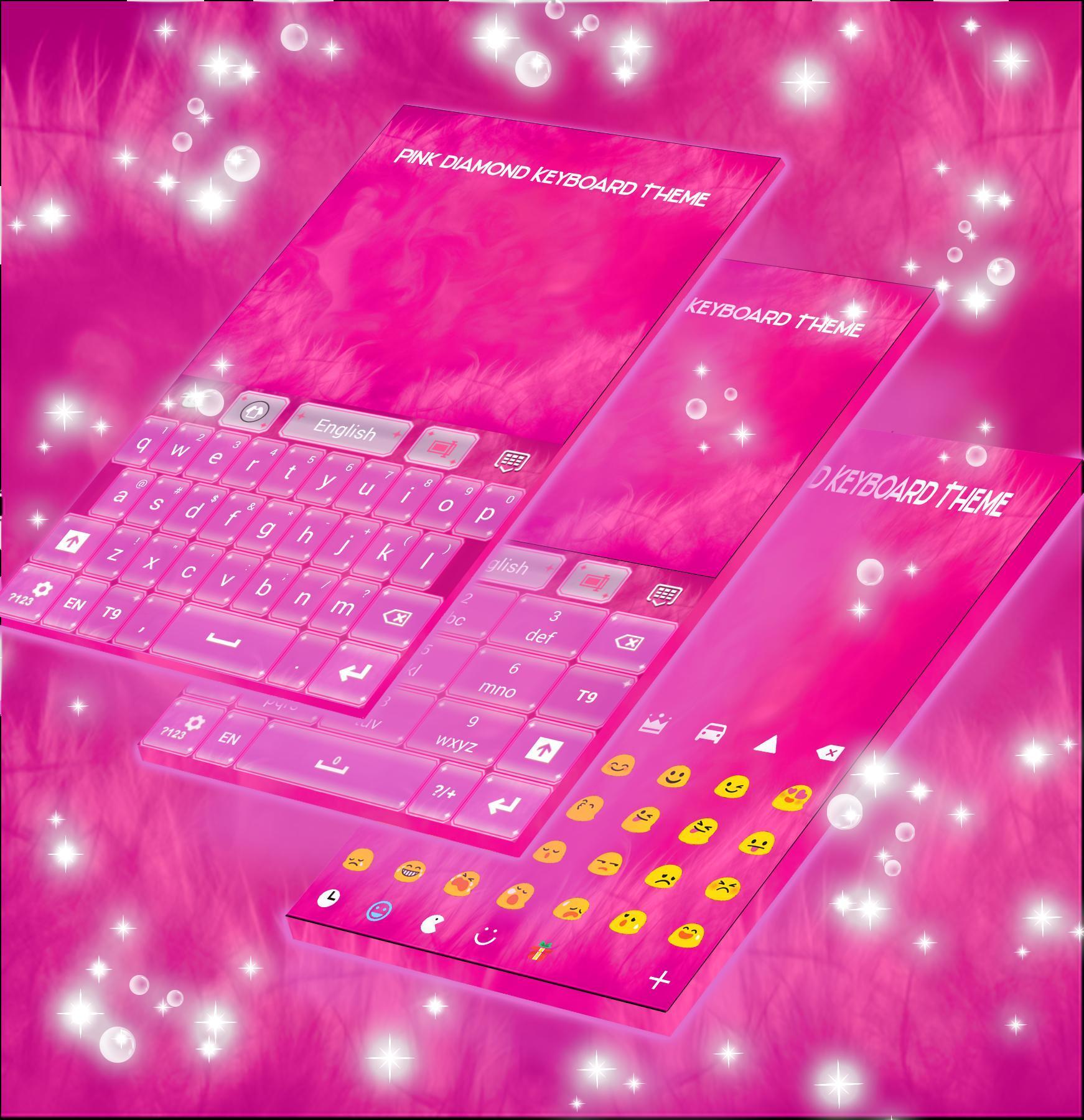 Pink Diamond Keyboard Theme
