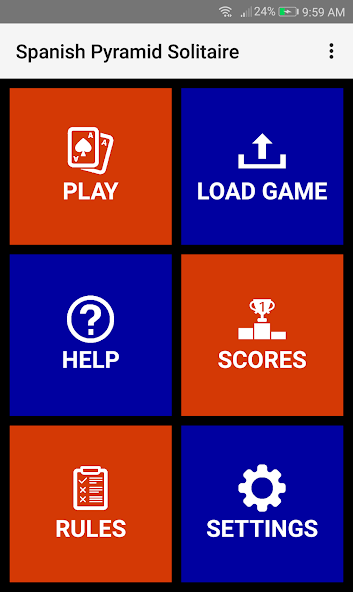 Spanish Pyramid Solitaire