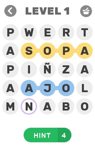 Busca palabras - Alimentos