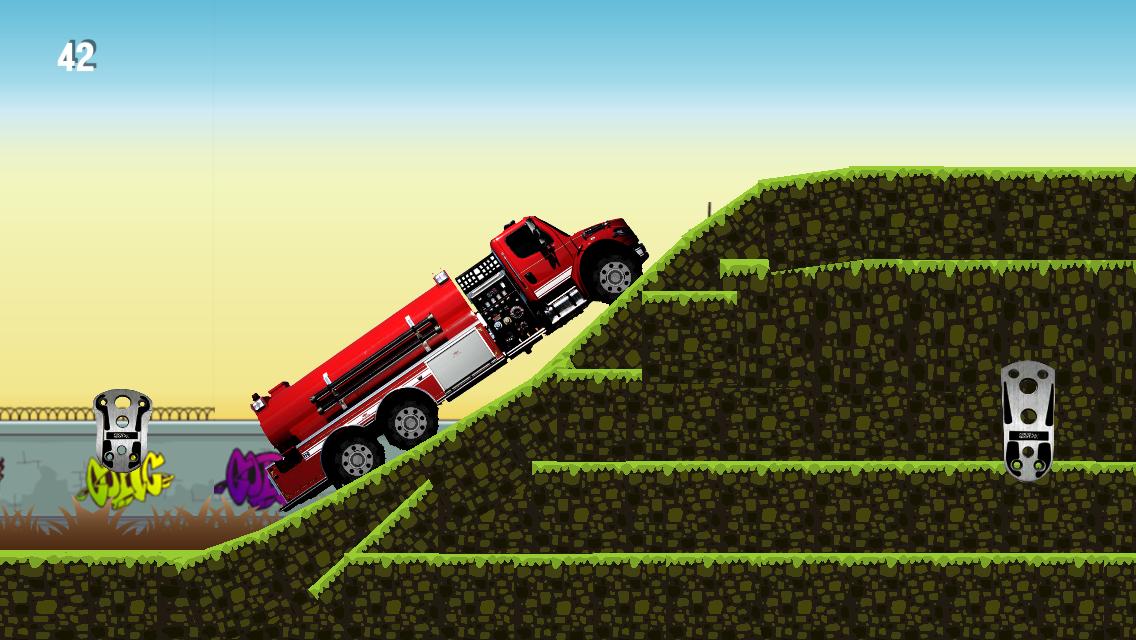 Fire Truck hill climb Racing