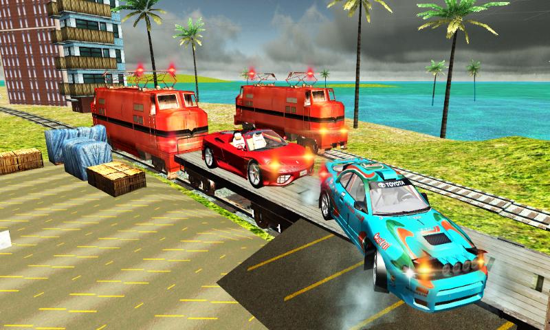 Cargo Train Car Transport