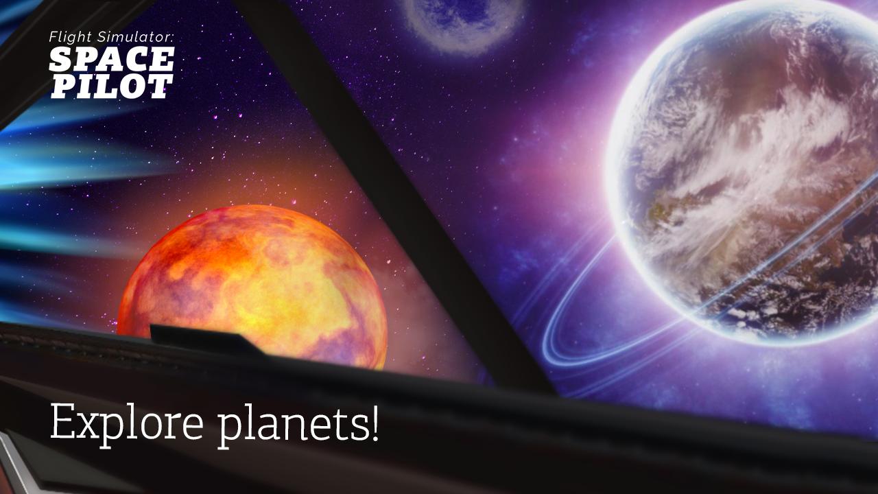 Pilot in space simulator