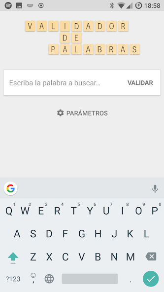 Validador de Palabras SCRABBLE