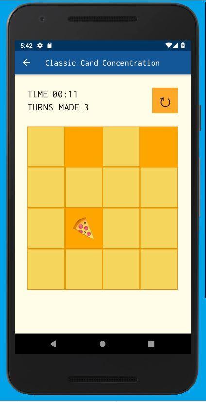 Classic Card Concentration