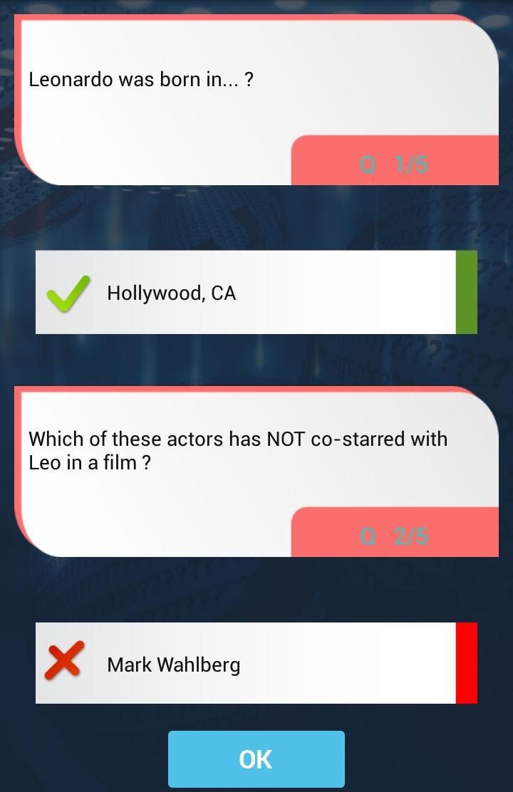 Leonardo DiCaprio Quiz