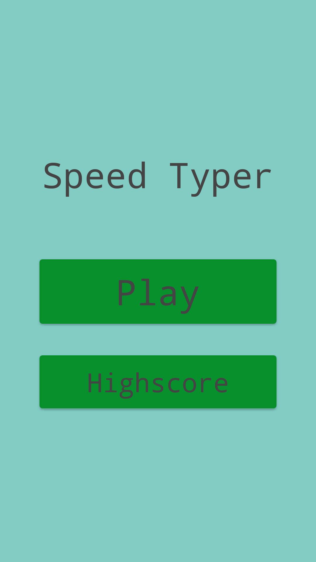 Speed Typer