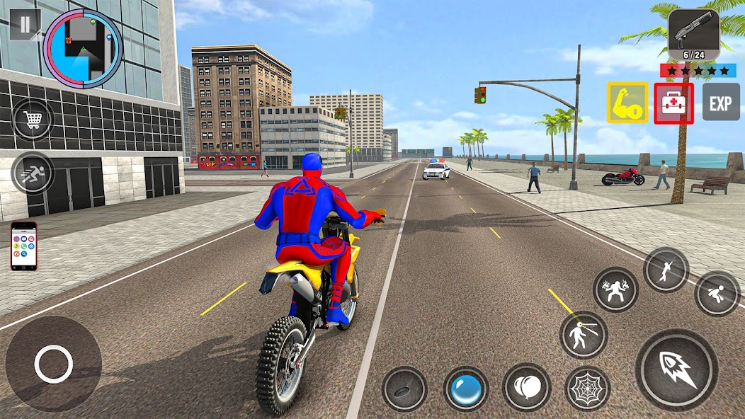 Spider Rope Action Game