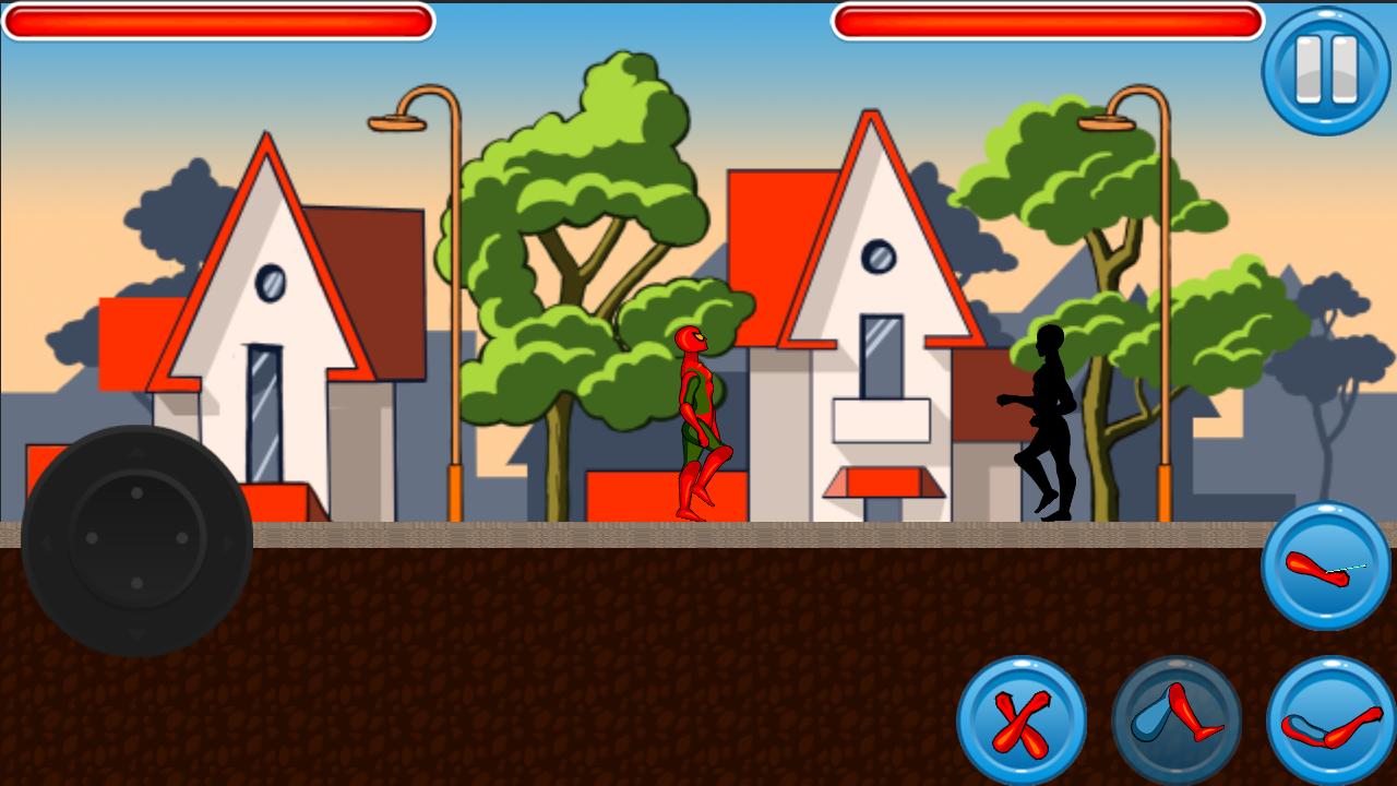 Spidy Human kick Shadow