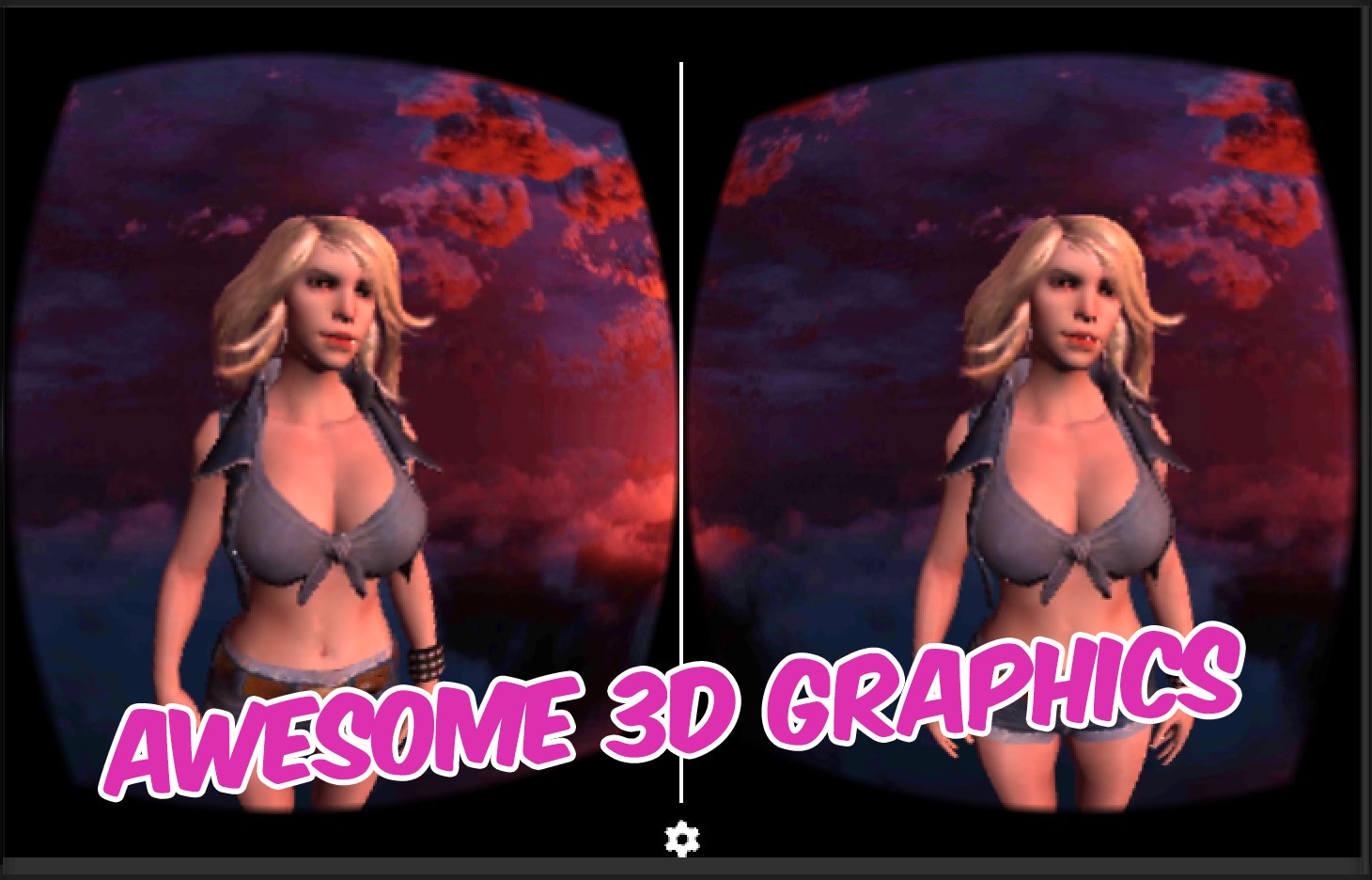 VR Girl 3D Cardboard HD 2016
