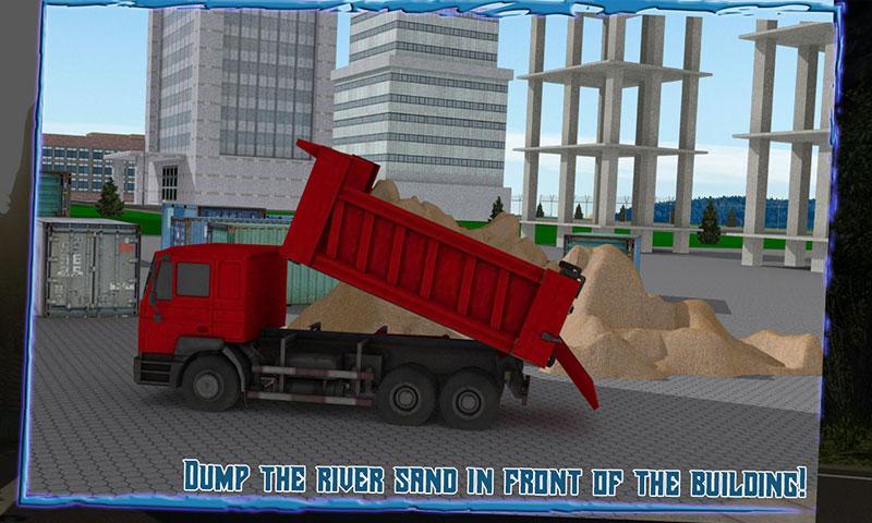 Transport Truck 3D: River Sand