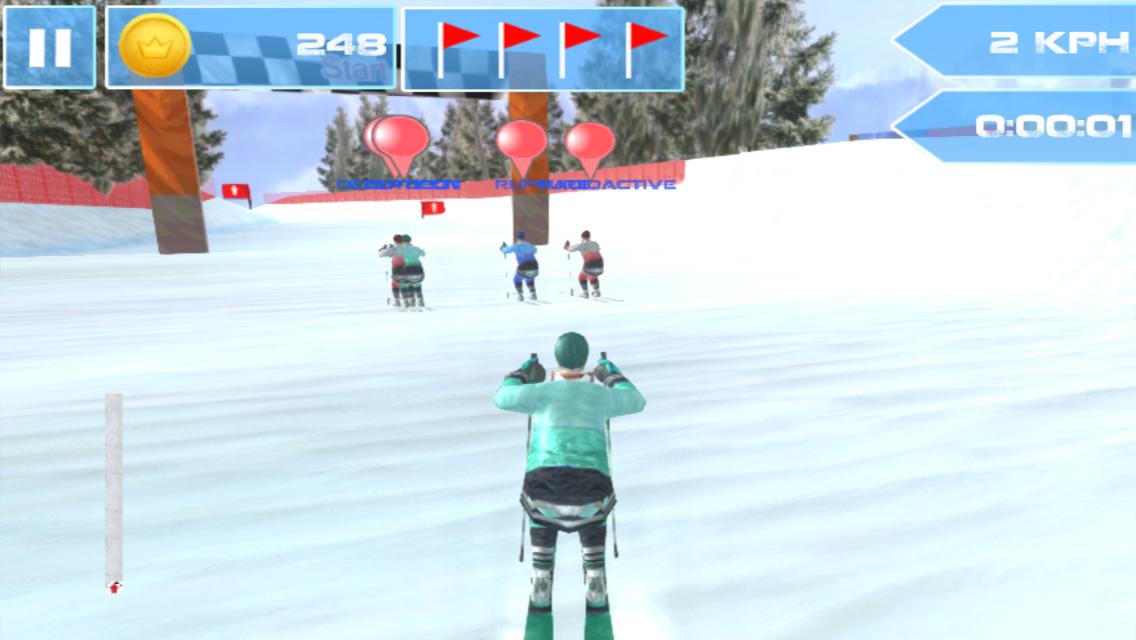 3D Ski Racing