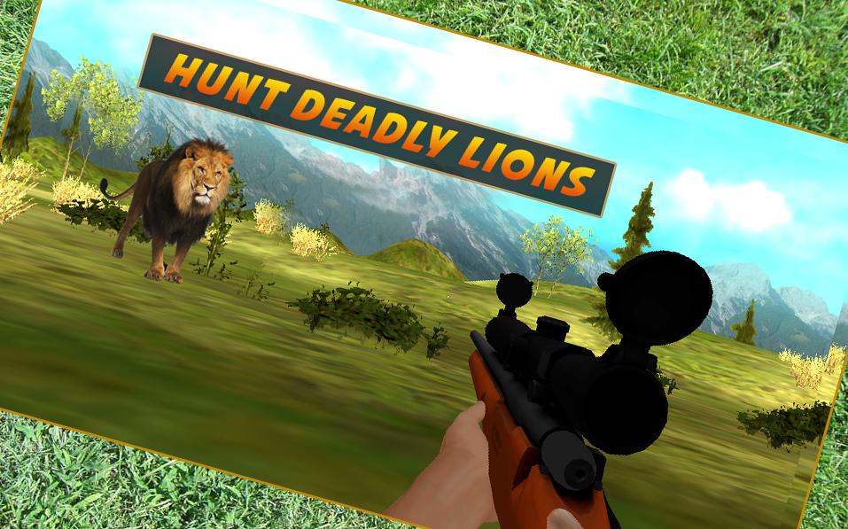 Lion Sniper Hunting