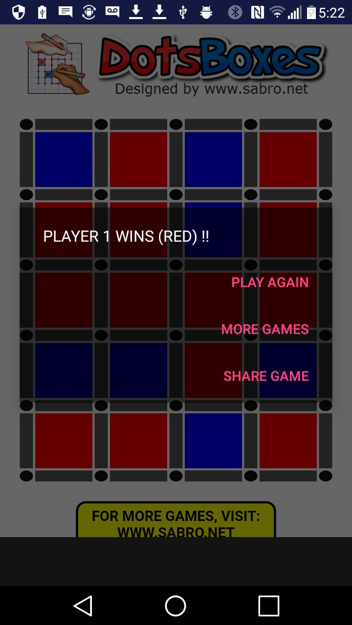 DotsBoxes Dots and Boxes Game