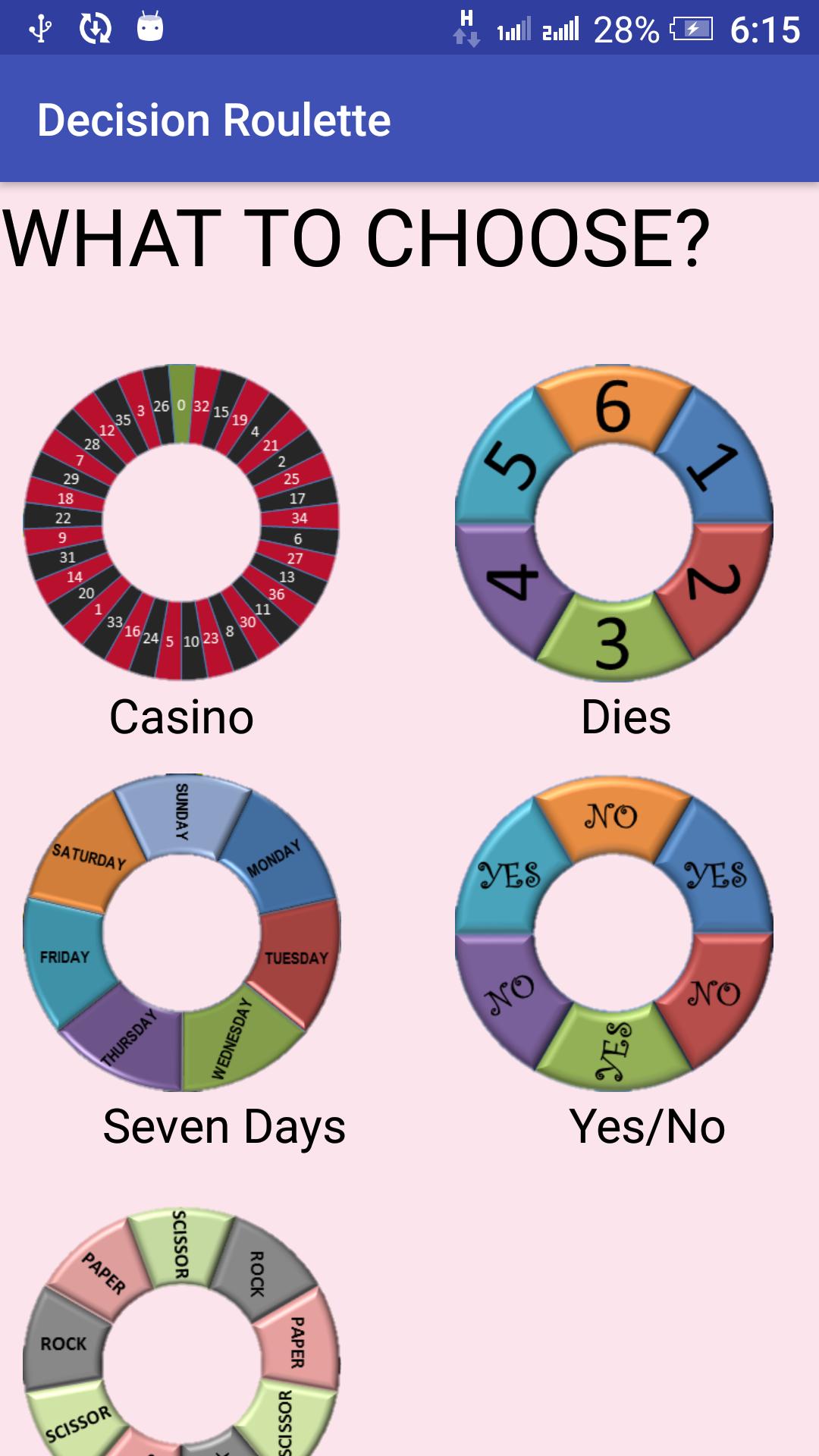 Decision Roulette