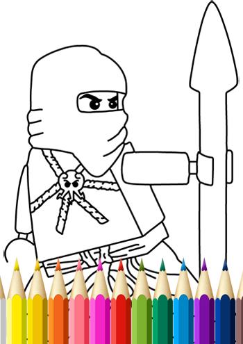 Kids Coloring Book Ninja