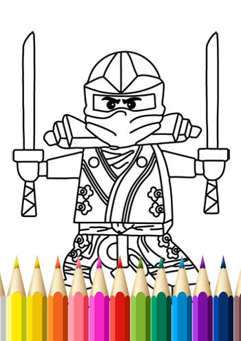Kids Coloring Book Ninja