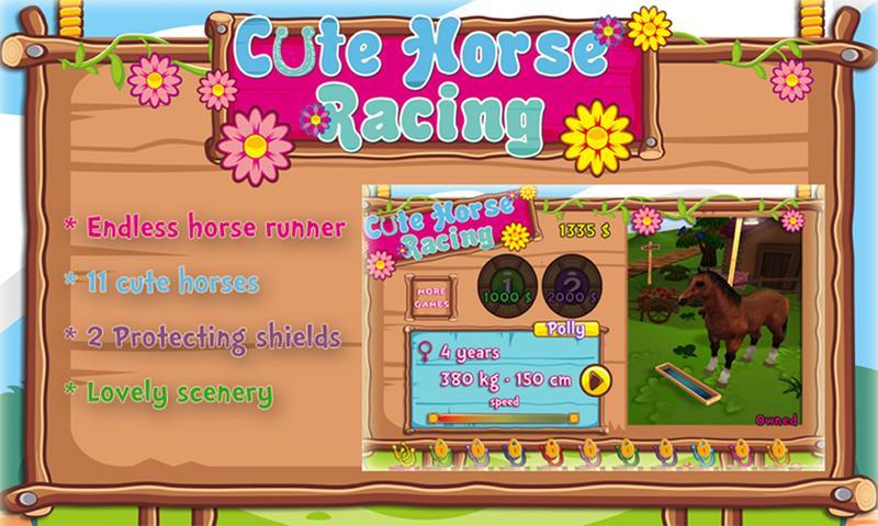 Cute Horse Racing