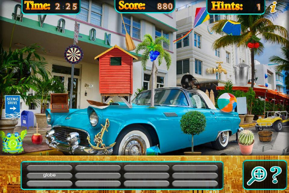 Hidden Object Florida to New York Vacation Puzzle
