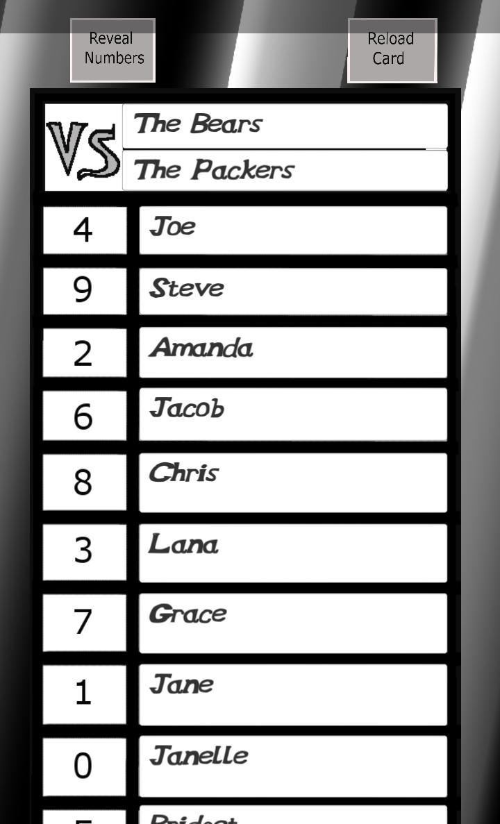 Sports Strip Card