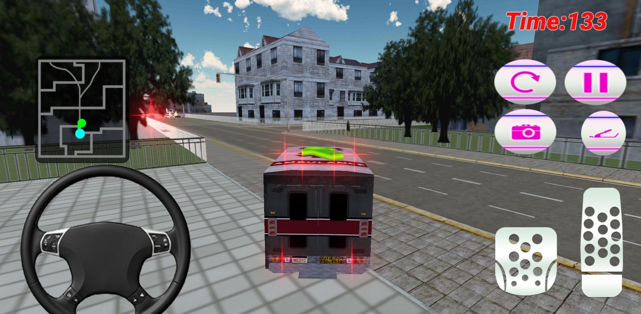 Pink Lady Ambulance Rescue 3D