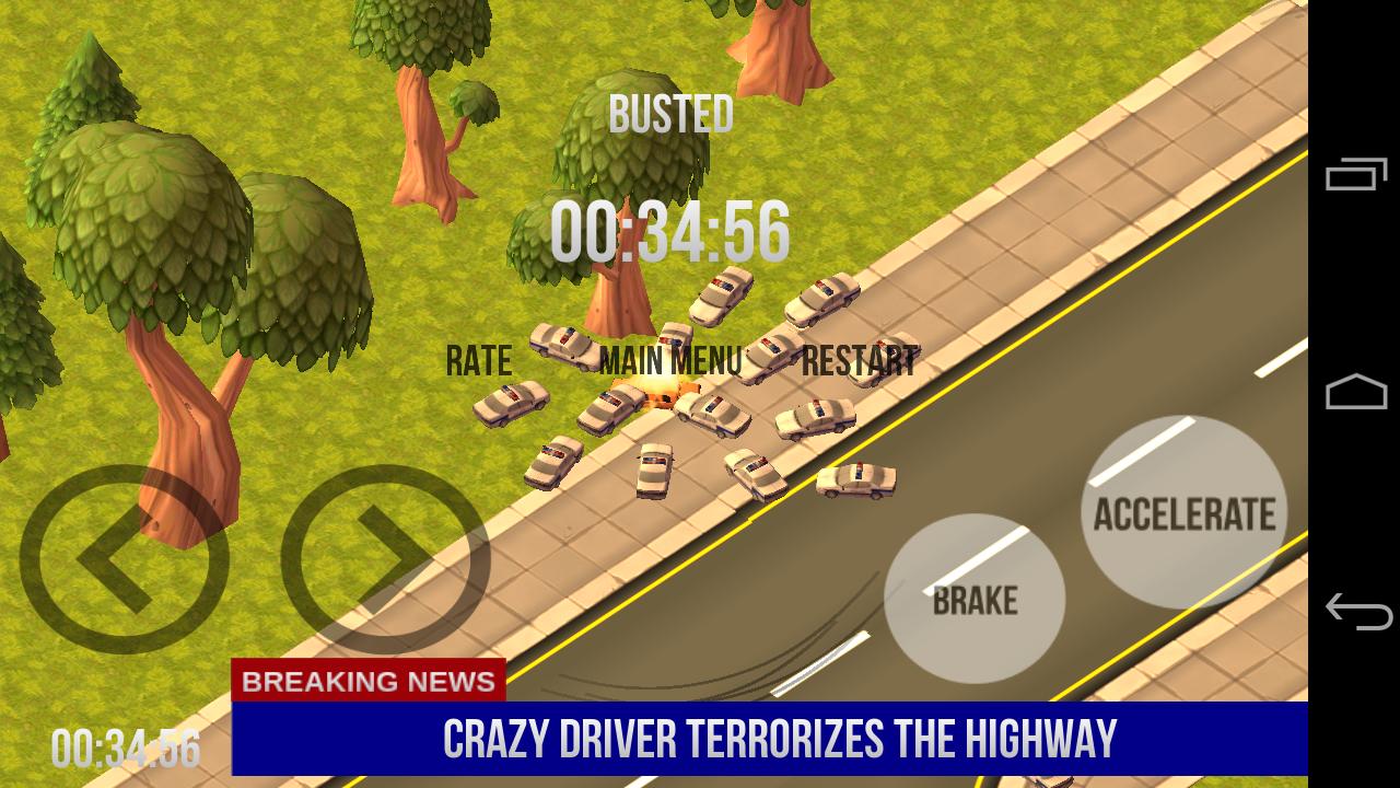 Highway Police Chase Race