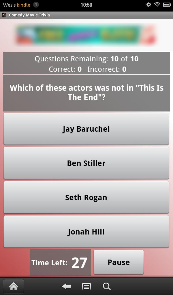 Comedy Movie Trivia