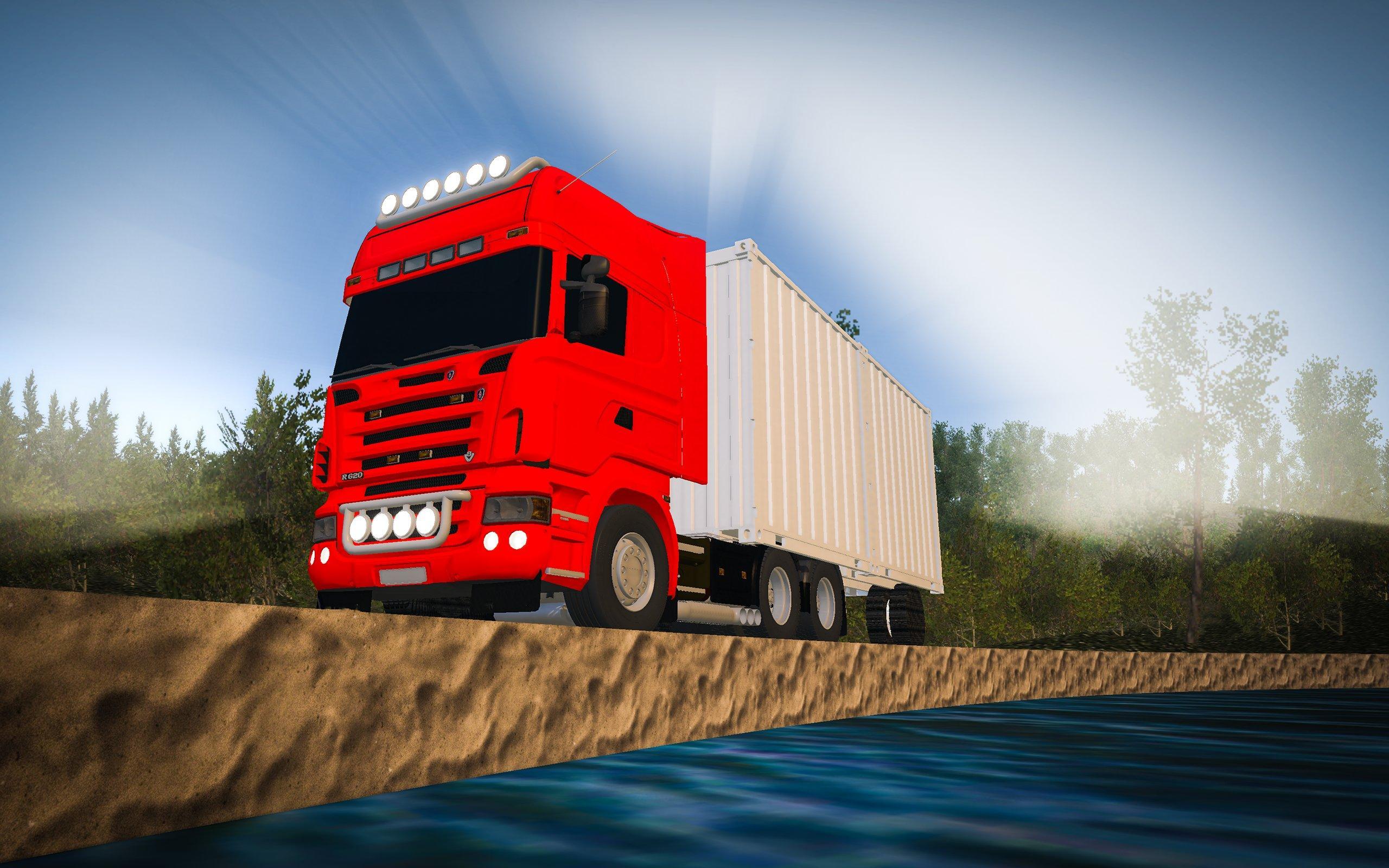 Cargo Trailer Transport Truck