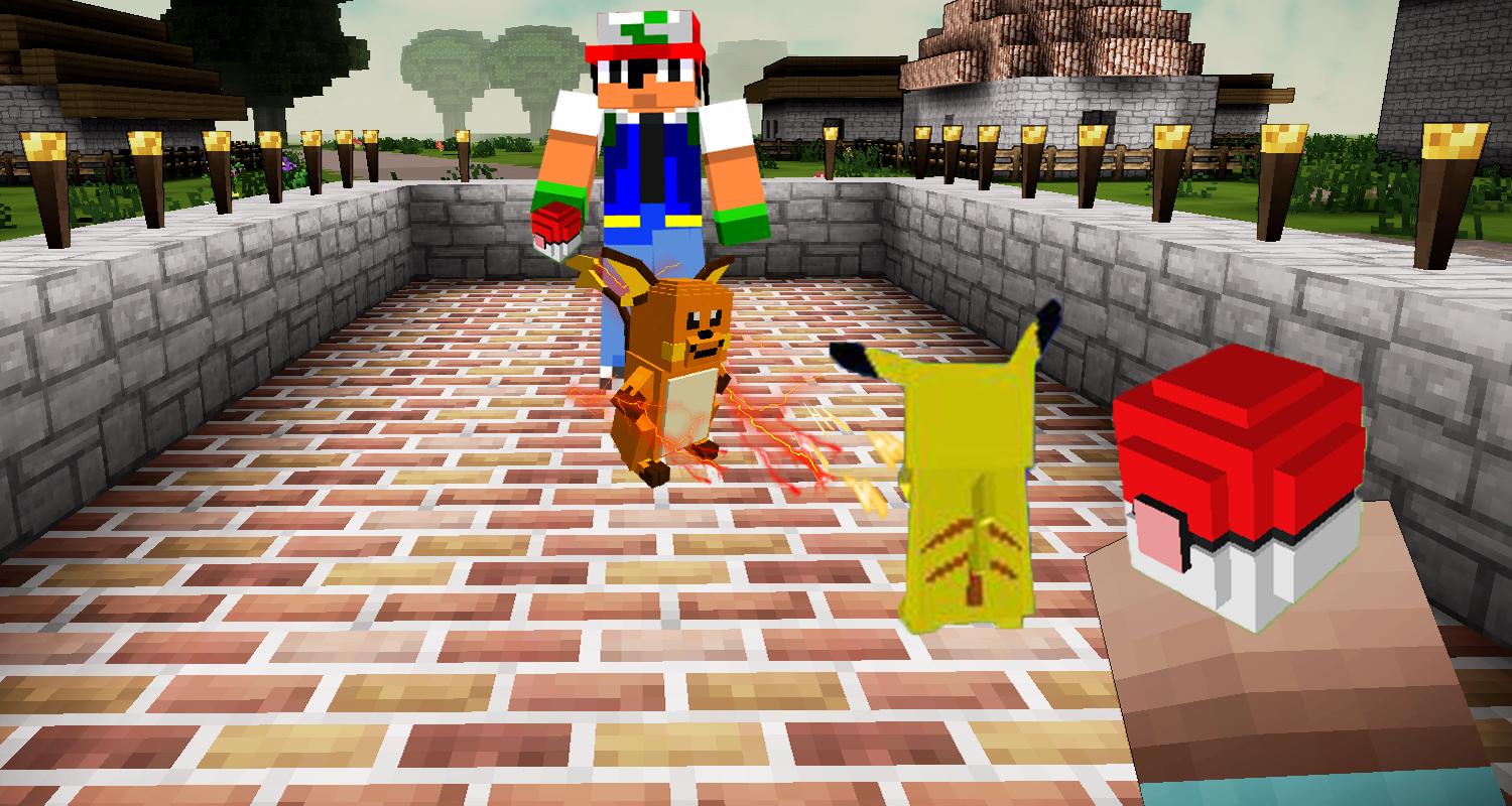 Cube pixel Pixelmon village: Craft & build now II