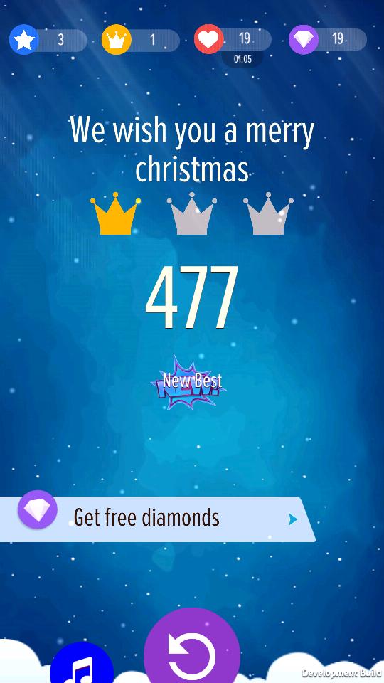 Snow Piano Tiles