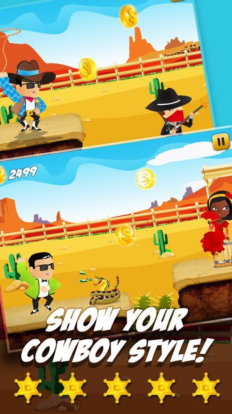 Angry Fun Crazy Cowboy Dash