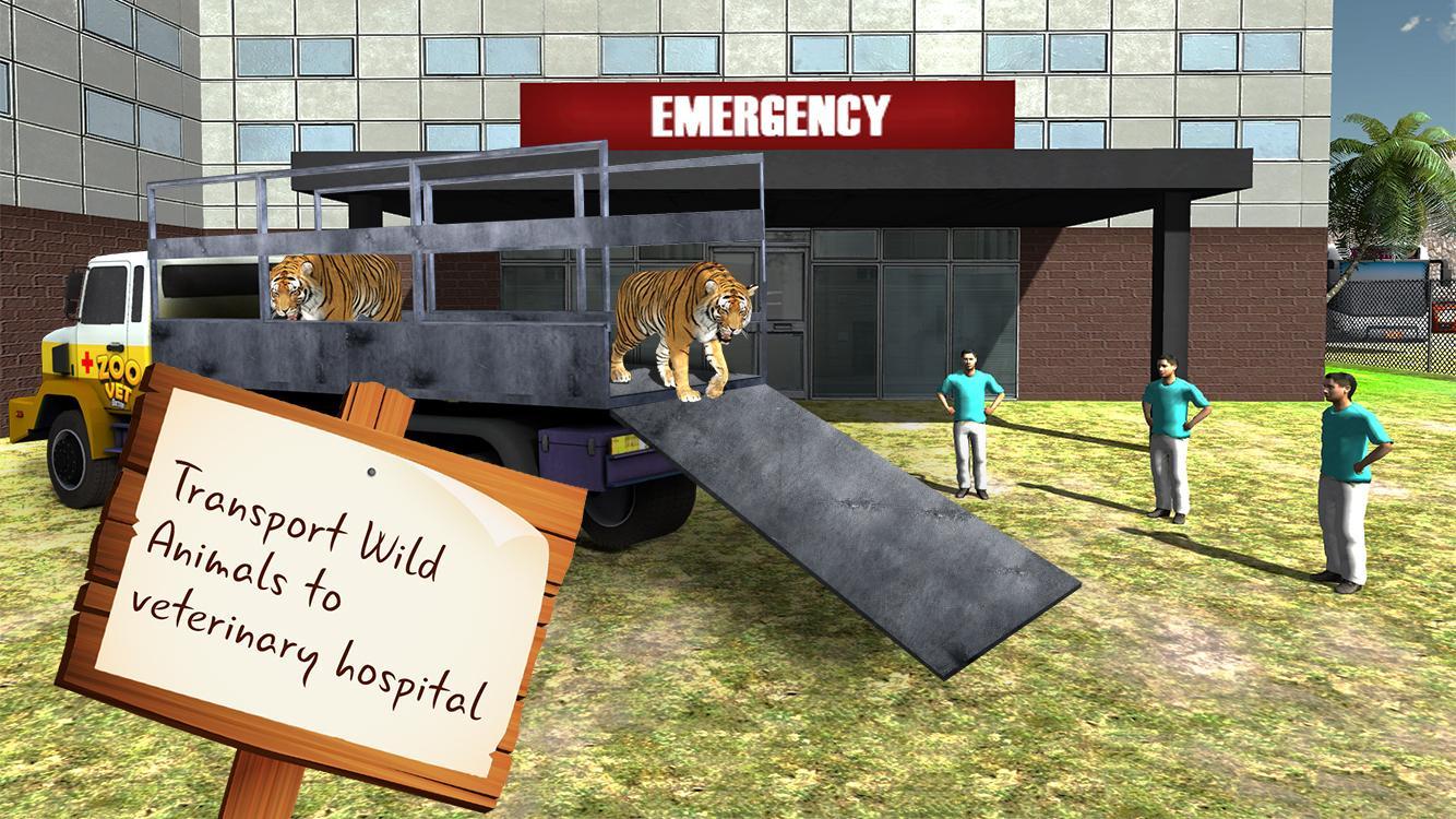 Transport Truck Zoo Animals 3D