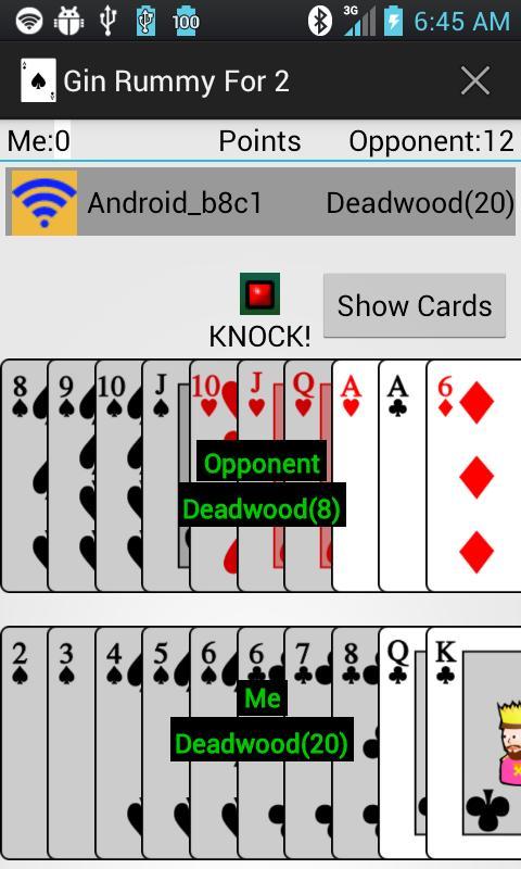 Gin Rummy For 2