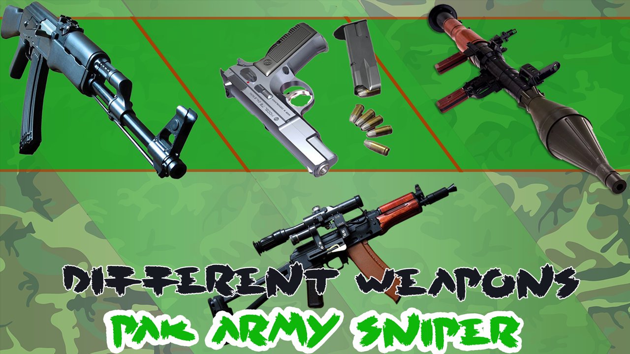 Pak Army Sniper: Free shooting games- FPS