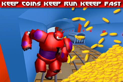 3D Subway Big Robot Run