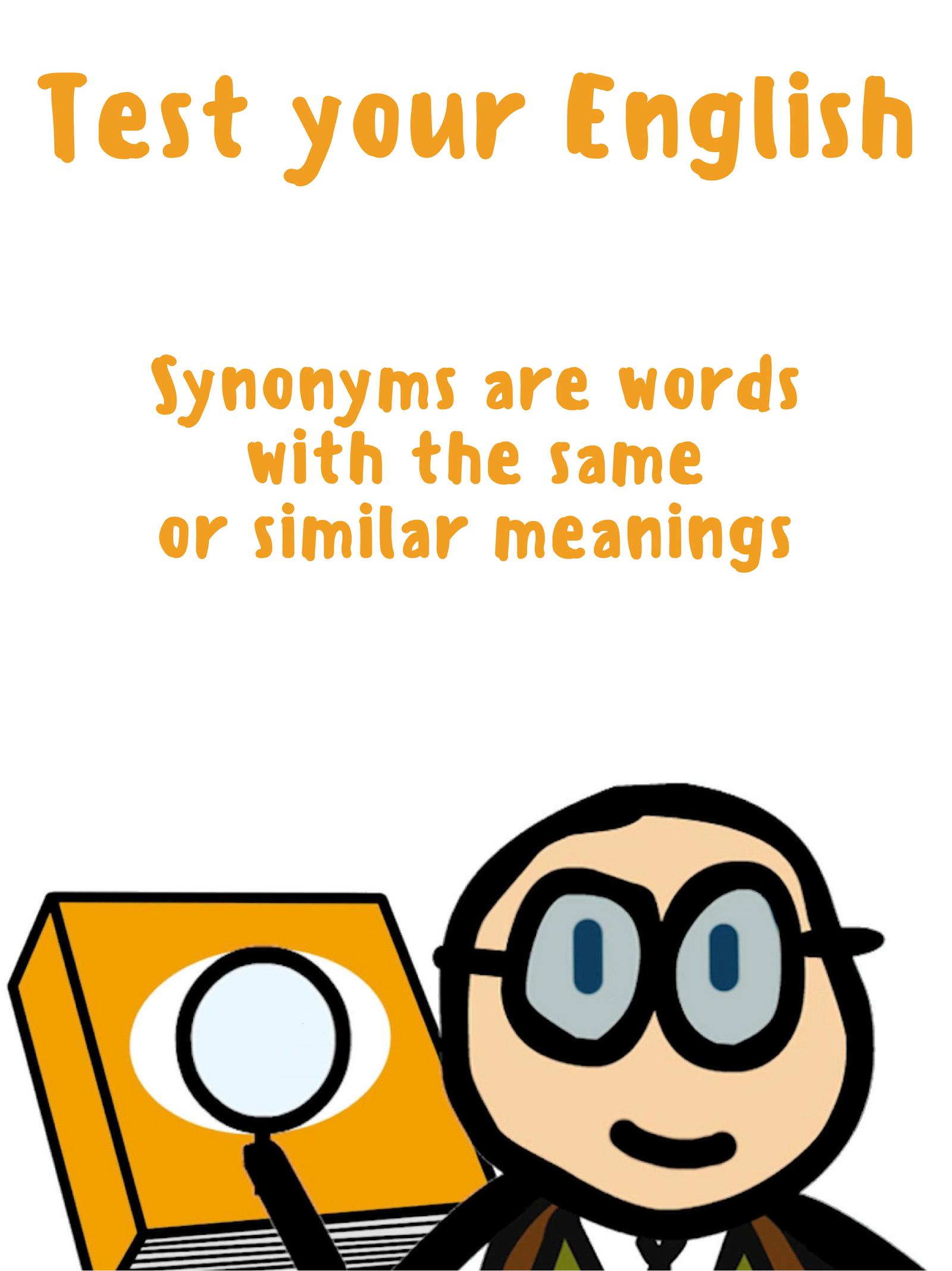 Find Synonyms Quiz - Test your English