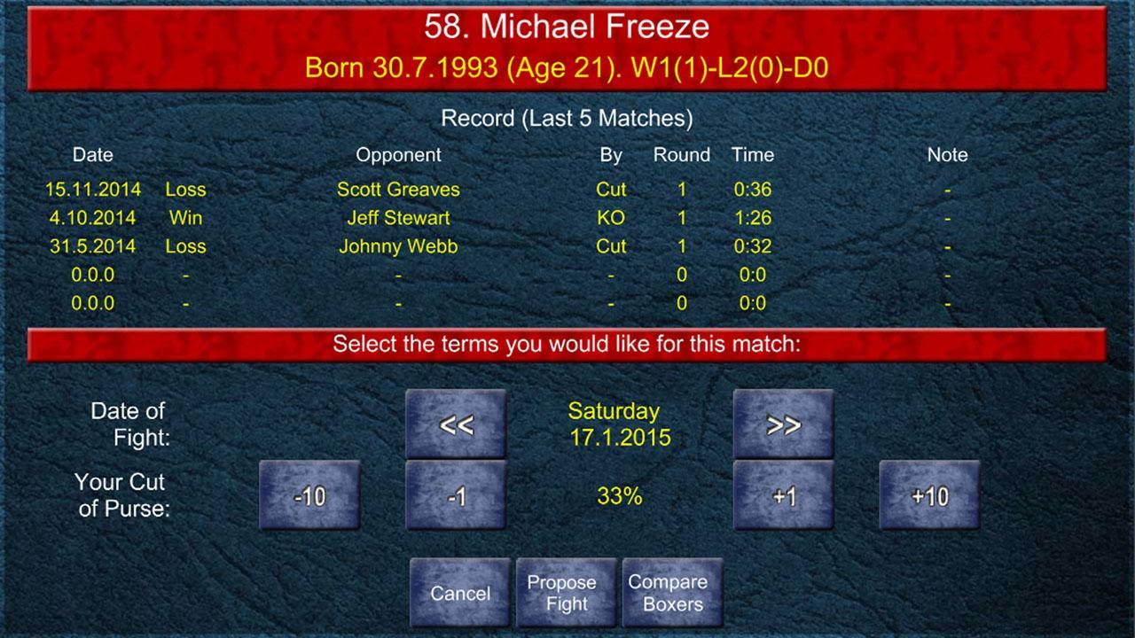 Boxing Manager Game 2 Free